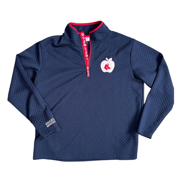 Like new! BOSTON RED SOX EDUCATOR APPRECIATION NIGHT 1/4 ZIP PULLOVER L Women's‎ - Picture 1 of 3